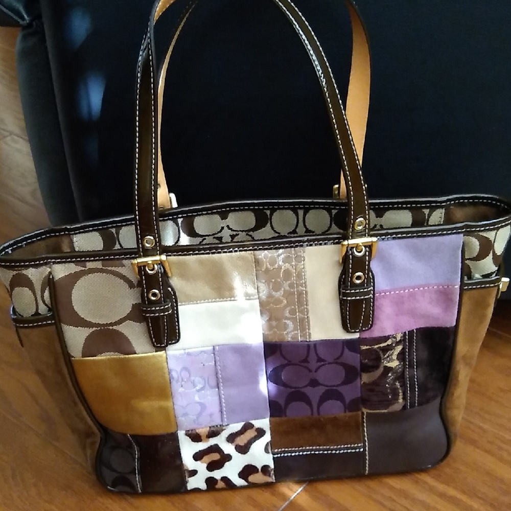 Coach Patchwork Tote Bag - Multicolor